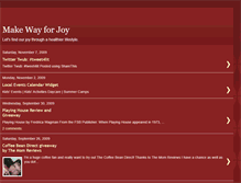 Tablet Screenshot of makewayforjoy.blogspot.com