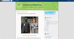 Desktop Screenshot of challengetheestablishment.blogspot.com