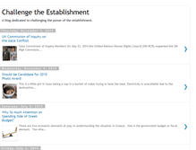 Tablet Screenshot of challengetheestablishment.blogspot.com