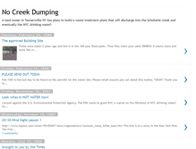 Tablet Screenshot of nocreekdumping.blogspot.com