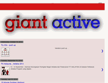 Tablet Screenshot of giantactive.blogspot.com