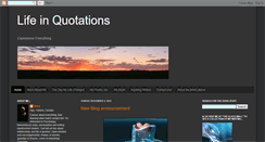 Desktop Screenshot of life-in-quotations.blogspot.com