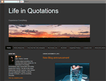 Tablet Screenshot of life-in-quotations.blogspot.com