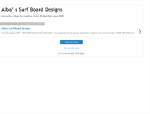 Tablet Screenshot of albasurfboarddesigns.blogspot.com