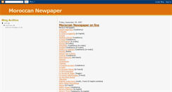 Desktop Screenshot of moroccannewspaper.blogspot.com