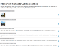 Tablet Screenshot of haliburtonhighlandscyclingcoalition.blogspot.com
