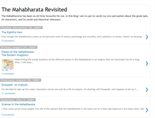 Tablet Screenshot of mahabharatarevisited.blogspot.com