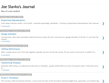 Tablet Screenshot of joeslavko.blogspot.com
