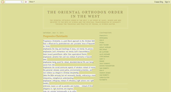 Desktop Screenshot of orientalorthodoxorder.blogspot.com