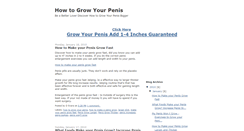 Desktop Screenshot of how-to-grow-your-penis.blogspot.com