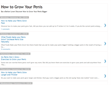 Tablet Screenshot of how-to-grow-your-penis.blogspot.com