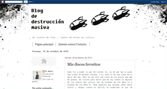Desktop Screenshot of blogdedestruccionmasiva.blogspot.com