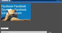 Desktop Screenshot of facebookoyun-oyunhileleri.blogspot.com