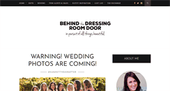 Desktop Screenshot of behindthedressingroomdoor.blogspot.com