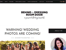 Tablet Screenshot of behindthedressingroomdoor.blogspot.com
