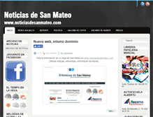 Tablet Screenshot of lasnoticiasdesanmateo.blogspot.com