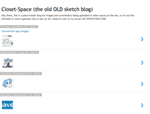 Tablet Screenshot of closet-space.blogspot.com