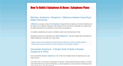 Desktop Screenshot of howtobuildaxylophone.blogspot.com