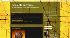 Desktop Screenshot of disparateaggregate.blogspot.com