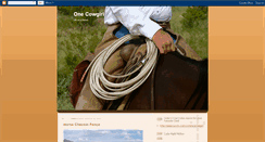 Desktop Screenshot of onecowgirl.blogspot.com