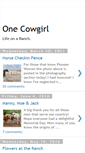 Mobile Screenshot of onecowgirl.blogspot.com