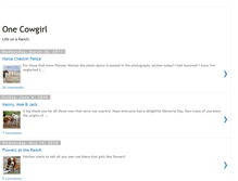 Tablet Screenshot of onecowgirl.blogspot.com
