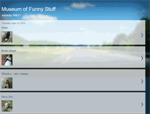 Tablet Screenshot of museumoffunnystuff.blogspot.com