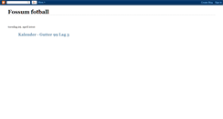 Desktop Screenshot of fossumfotball.blogspot.com