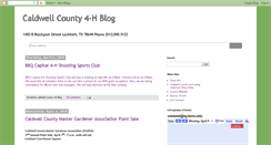 Desktop Screenshot of caldwellcounty4h.blogspot.com