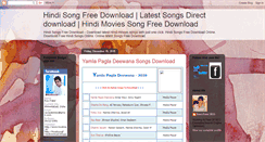 Desktop Screenshot of downloadhindisongfree.blogspot.com