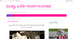 Desktop Screenshot of busywifemomrunner.blogspot.com