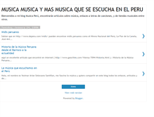 Tablet Screenshot of musicaperu.blogspot.com