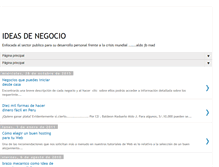 Tablet Screenshot of ideasdenogocio.blogspot.com