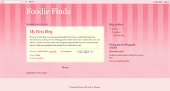 Desktop Screenshot of foodiefinder.blogspot.com