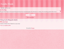 Tablet Screenshot of foodiefinder.blogspot.com