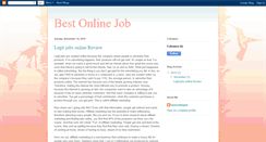 Desktop Screenshot of bestonlinejob2010.blogspot.com