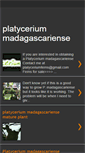 Mobile Screenshot of platyceriummadagascariense.blogspot.com