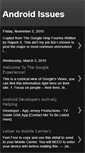 Mobile Screenshot of androidissues.blogspot.com
