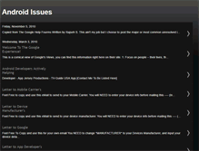Tablet Screenshot of androidissues.blogspot.com