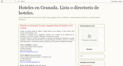 Desktop Screenshot of hoteles-granada-info.blogspot.com