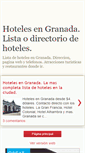 Mobile Screenshot of hoteles-granada-info.blogspot.com