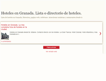 Tablet Screenshot of hoteles-granada-info.blogspot.com