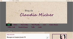 Desktop Screenshot of claudiamicher7.blogspot.com