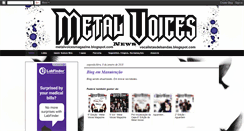 Desktop Screenshot of metalvoicesmagazine.blogspot.com