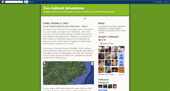 Desktop Screenshot of ecoculturaladventures.blogspot.com