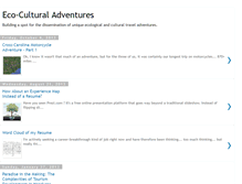 Tablet Screenshot of ecoculturaladventures.blogspot.com