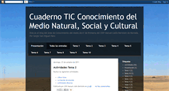 Desktop Screenshot of cuadernoticconocimientodelmedio.blogspot.com