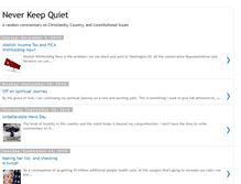 Tablet Screenshot of neverkeepquiet.blogspot.com