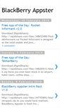 Mobile Screenshot of blackberryappster.blogspot.com