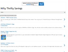 Tablet Screenshot of niftythriftysavings.blogspot.com